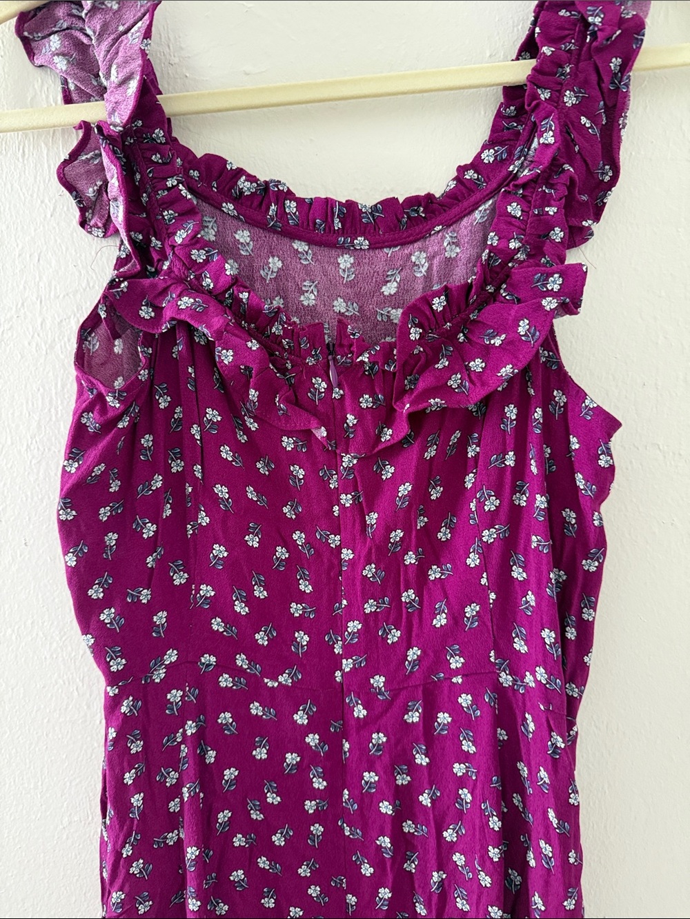 NWT 🌟 LOFT Ruffle Midi Dress - Picture 13 of 13